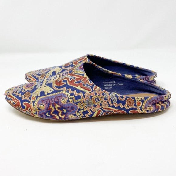 Urban Outfitters | Woven Pointed Toe Slide Mules Size 7 - Picture 5 of 12